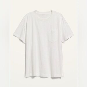 Short-Sleeve Vintage Slub-Knit Tunic T-Shirt - White - S